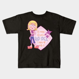 Lizzie Has No Bad Ideas Kids T-Shirt